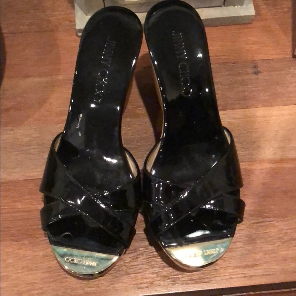 COPY - Jimmy Choo size 6 black wedge
